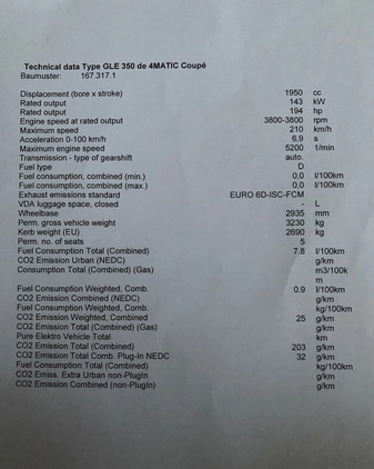 Mercedes-Benz GLE cena 367893 przebieg: 88000, rok produkcji 2022 z Drawsko Pomorskie małe 379